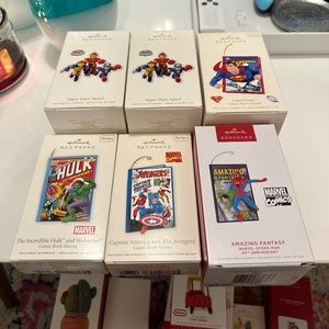 Hallmark Keepsake Marvel Ornaments set of 6